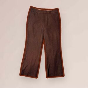 Banana Republic Brown Lined Wool-Blend Trousers Size 12